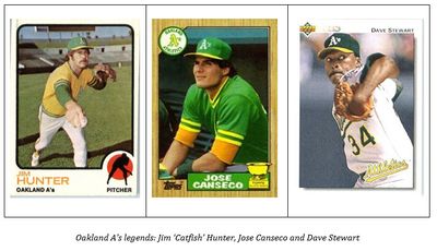 Oakland A’s legends: Jim ‘Catfish’ Hunter, Jose Canseco and Dave Stewart