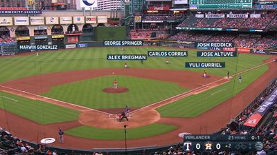 A fielding shift in action during an MLB game