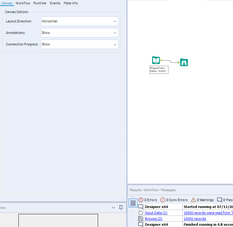 Solved: Connection Progress - Not Showing though dropdown ... - Alteryx ...