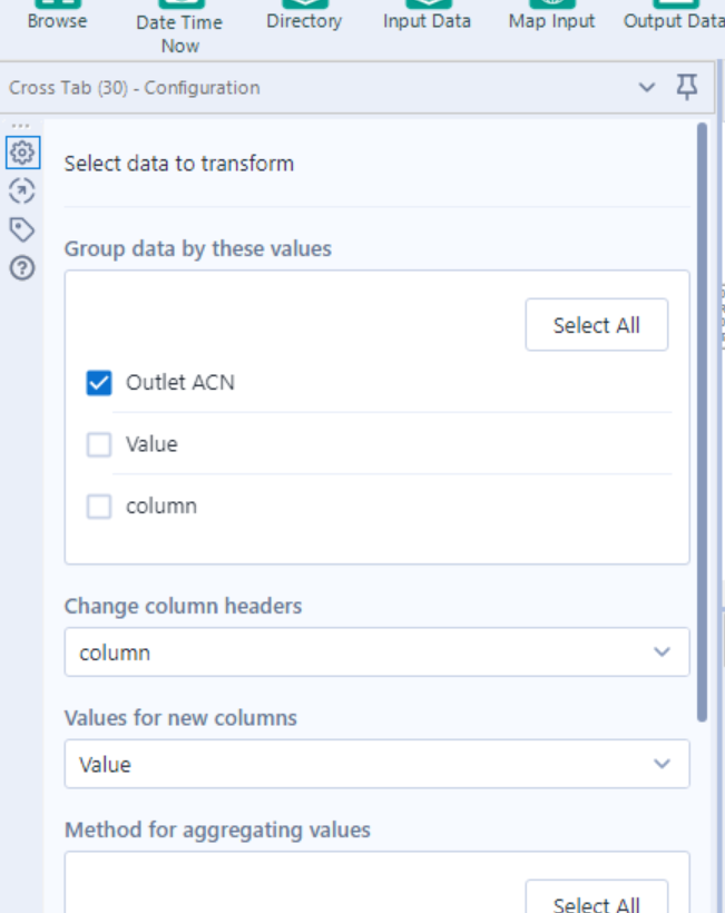 Issue with crosstab function Alteryx Community