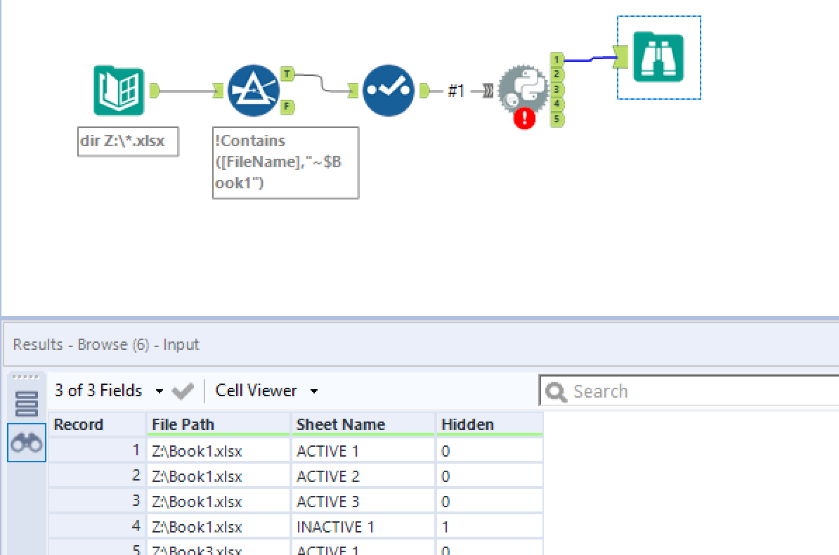 Identify Hidden Excel Sheets With Alteryx Python T Alteryx Community