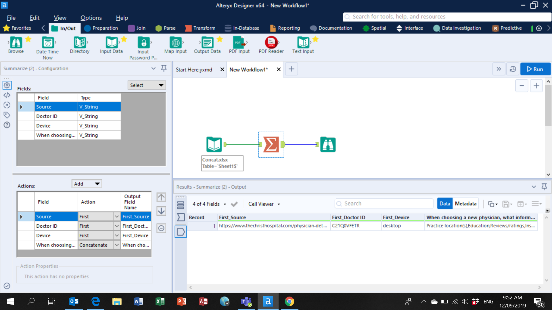 Solved Concat Column Into One Row Alteryx Community 4606