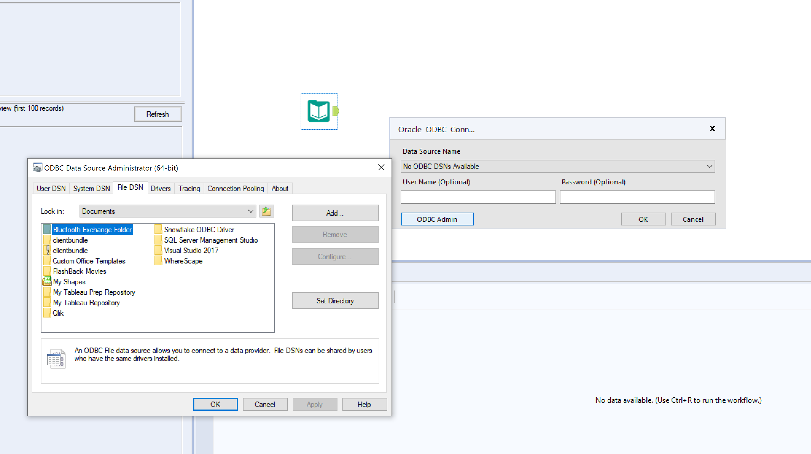 Solved: Access ODC file via Alteryx - couldn't find file - Alteryx ...