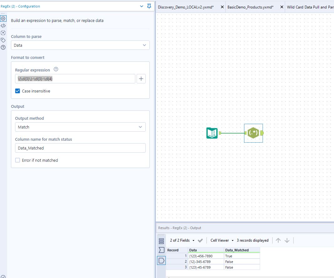 Solved: To check if a phone number is in (xxx)-xxx-xxxx fo... - Alteryx  Community