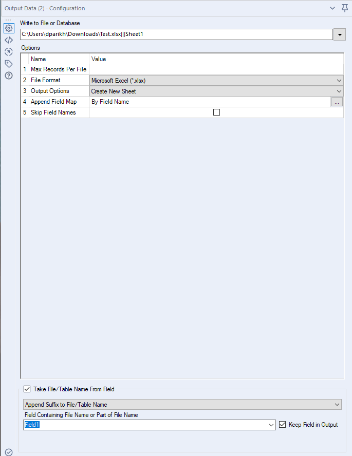 Solved Append Suffix to File/Table Name .xlsx vs .csv Alteryx Community