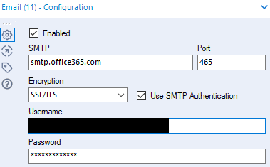 Email tool settings - SMTP for Office365 - Alteryx Community
