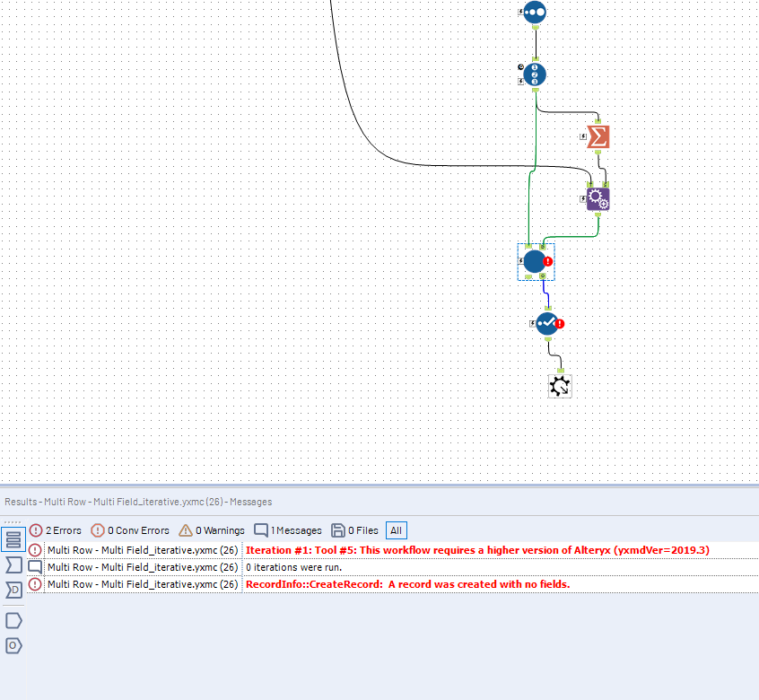 Sub-macro Multi Field_iterative.yxmc tool creating errors in Multi Row - Multi Field.yxmc macro