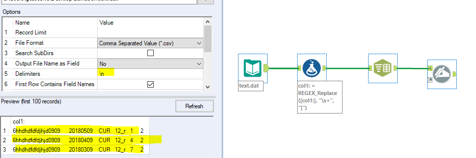 Tab Delimited Columns Alteryx Community 2145