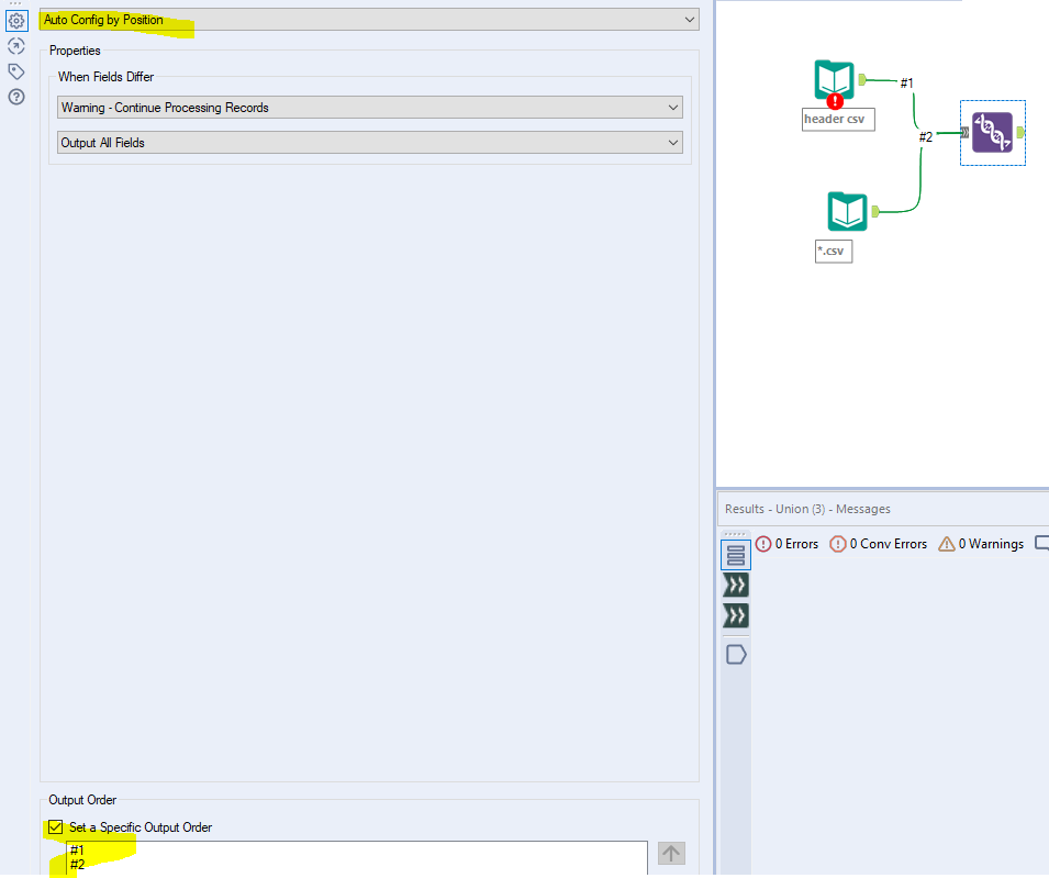 Add header to multiple files and append them as on... - Alteryx Community