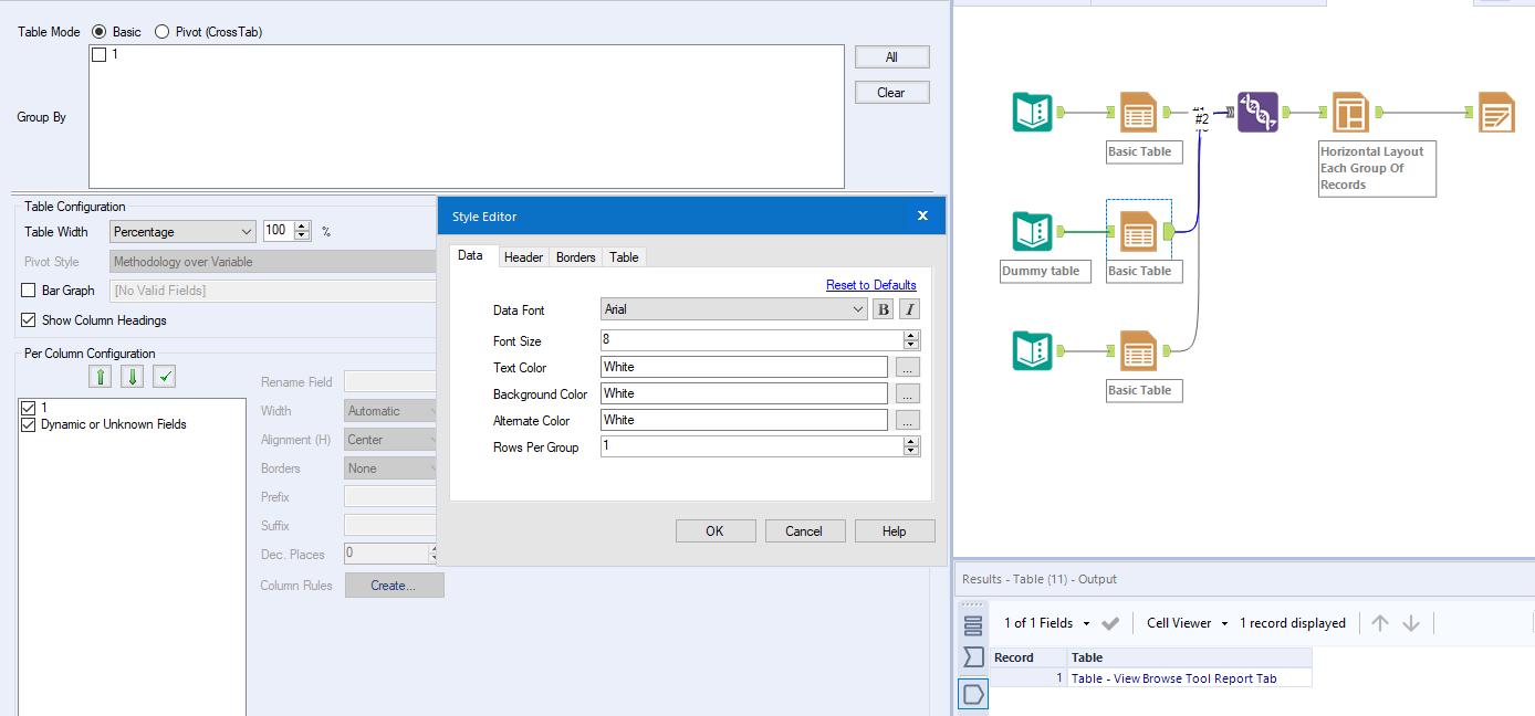 Two Tables On One Sheet Excel