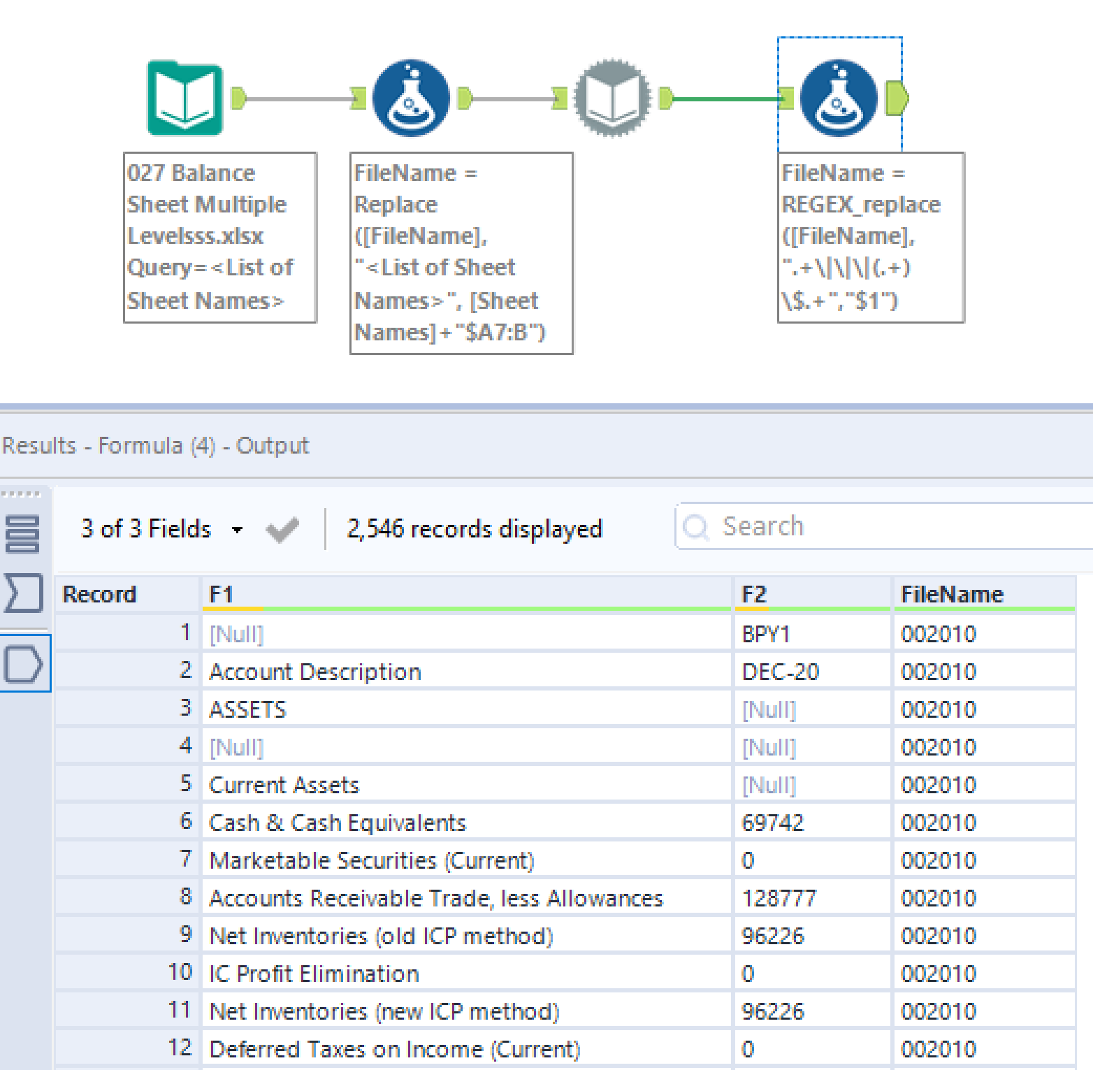 Solved: Combine selected column in all tab of a excel file - Alteryx ...